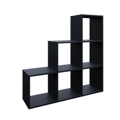 Treppenregal Schwarz 107.2 x 107.8 cm Vicco