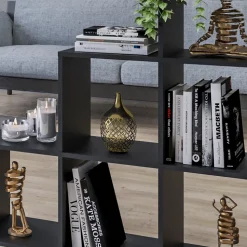 Treppenregal Schwarz 107.2 x 107.8 cm Vicco