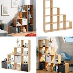 Treppenregal Sonoma 142.5 x 140 cm Vicco