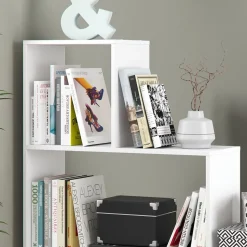 Treppenregal Weiß 116.8 x 123.2 cm Vicco