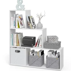 Treppenregal Weiß 116.8 x 123.2 cm Vicco