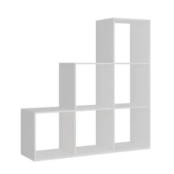 Treppenregal Theresa Weiß 104 x 108 cm 6 Fächer Vicco