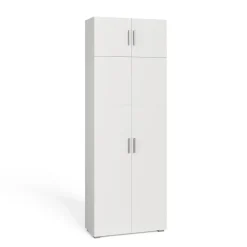 Universalschrank Ingo Weiß 80 x 182.4 cm mit Schrankaufsatz Vicco