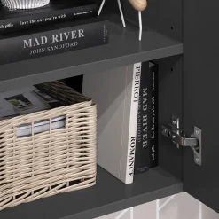 Universalschrank Wido Anthrazit/Sonoma 40.2 x 120 cm mit einer Tür Vicco