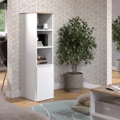 Universalschrank Wido Weiß/Sonoma 30.2 x 120 cm mit einer Tür Vicco