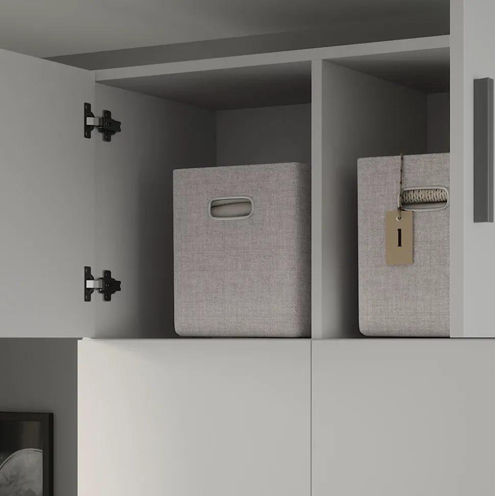 Vicco Aufsatzmodul "Ingo", Weiß, 80 x 40 cm mit 2 Türen