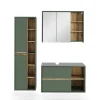 Vicco Badmöbel-Set Grün/Artisan Viola, bestehend aus Bad Spiegelschrank, Waschbeckenunterschrank, Hochschrank - Mehr Stauraum ohne Bodenfläche zu nutzen
