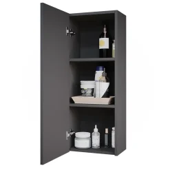 Vicco Badschrank Anthrazit Gloria 33x84x22 cm - hängender Badezimmerschrank, Unterschrank- und Hängeschrank-Kombination