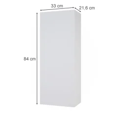 Vicco Badschrank Weiß Gloria 33x84x22 cm - hängender Badezimmerschrank, Unterschrank- und Hängeschrank-Kombination