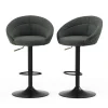 Vicco Barhocker Goldamo, Hocker für die Bar, Anthrazit, 58.5 x 84.5 cm 2er-Set