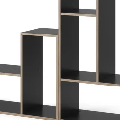 Vicco Bücherregal Tetrix, Regal für Bücher, Anthrazit, 112.8 x 56.4 cm 2er Set