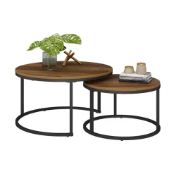 Vicco Couchtisch Set Montreal, 2-teiliger Sofatisch, Antikholz, 77 x 40 cm 2 Teile