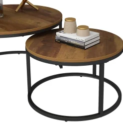 Vicco Couchtisch Set Montreal, 2-teiliger Sofatisch, Antikholz, 77 x 40 cm 2 Teile