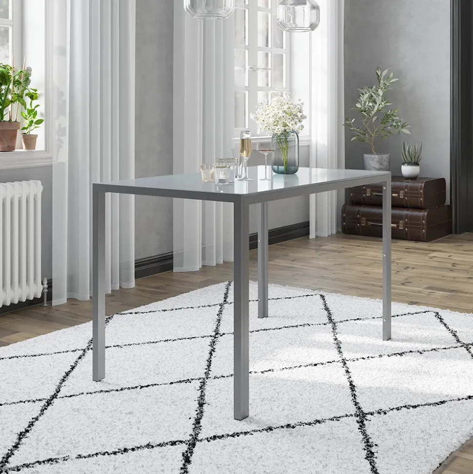 Vicco Esstisch "Grand", Grau, 120 x 75 cm