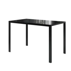 Vicco Esstisch Grand, Tisch für das Esszimmer, Schwarz, 120 x 75 cm