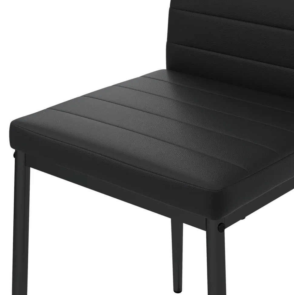 Vicco Esszimmerstuhl "Grand", Schwarz, 42.5 x 48 cm 6er Set