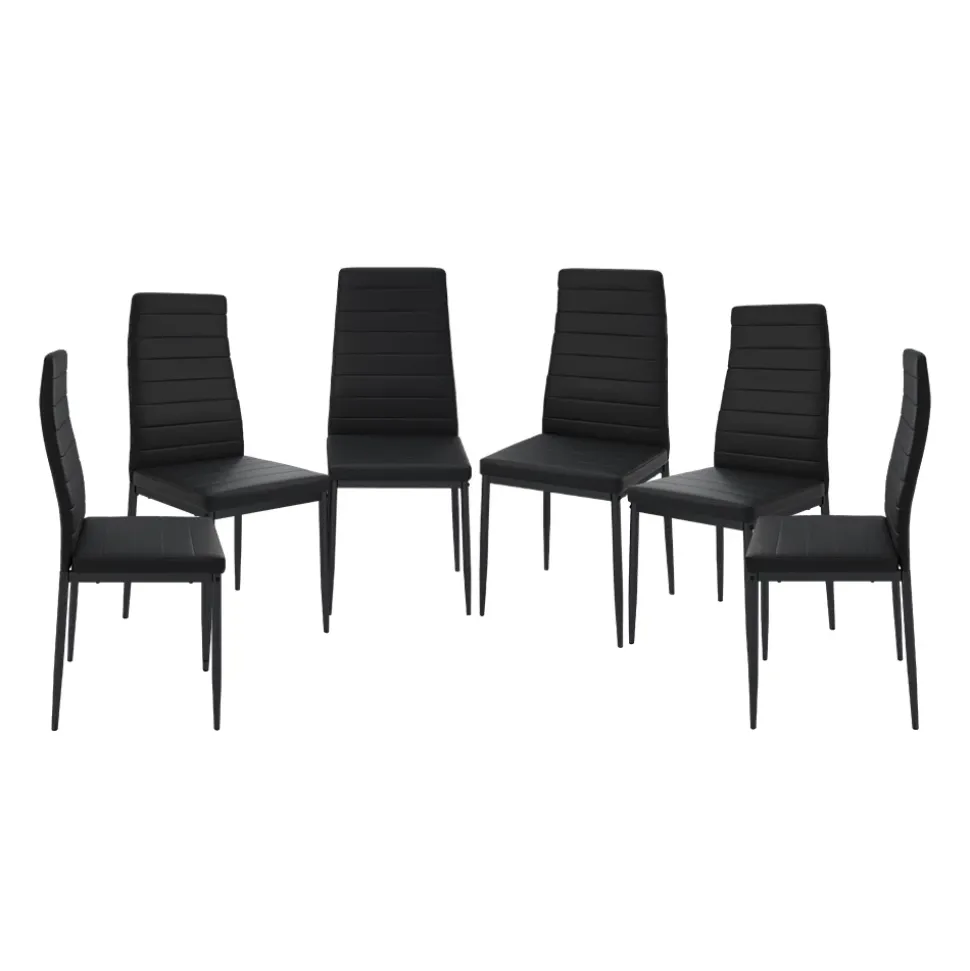 Vicco Esszimmerstuhl "Grand", Schwarz, 42.5 x 48 cm 6er Set