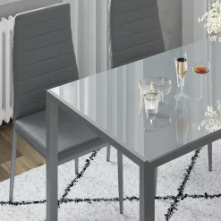 Vicco Esszimmerstuhl Grand, Stuhl, Grau, 42.5 x 48 cm 4er Set