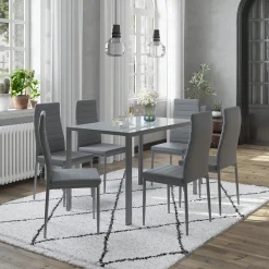 Vicco Esszimmerstuhl Grand, Stuhl, Grau, 42.5 x 48 cm 6er Set