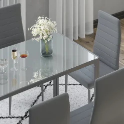 Vicco Esszimmerstuhl Grand, Stuhl, Grau, 42.5 x 48 cm 6er Set