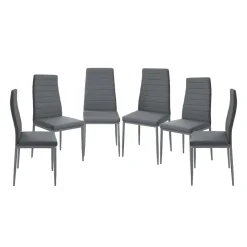 Vicco Esszimmerstuhl Grand, Stuhl, Grau, 42.5 x 48 cm 6er Set