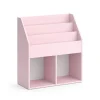 Vicco Kinderregal Rosa Luigi ohne Faltboxen - 72x79x31 cm hergestellt aus Spanplatte - Bücherregal für Familien mit Kids, Cleveres Möbel für kreative Spielstunden