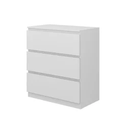 Vicco Kommode Calisto, Kommodenschrank, Weiß/Weiß, 70 x 78.5 cm