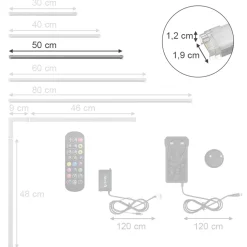 Vicco LED System , Weiß, 50 cm