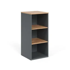 Vicco Midischrank Anthrazit/Goldkraft Eiche Viktor 40x88x41 cm - Die Badezimmermöbel, Zusätzlicher Stauraum für Handtücher, Pflegeprodukte & Deko