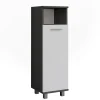 Vicco Midischrank Anthrazit/Weiß Ilias 30x95x30 cm - Die Badezimmermöbel, Ideal für kleine Räume und schmale Nischen