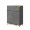 Vicco Midischrank Anthrazit Livia 60x80x30 cm - Badezimmermöbel, Nutzt den Raum über der Toilette clever aus