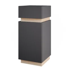 Vicco Midischrank Anthrazit Gloria 33x76x35 cm - Die Badezimmermöbel, Unterschrank- und Hängeschrank-Kombination