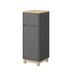 Vicco Midischrank Anthrazit Livia 30x80x30 cm - Badschrank, Nutzt den Raum über der Toilette clever aus