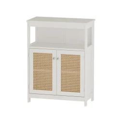 Vicco Midischrank Weiß Rosario 60x80x30 cm - Die Badezimmermöbel, Viel Stauraum oben und unten