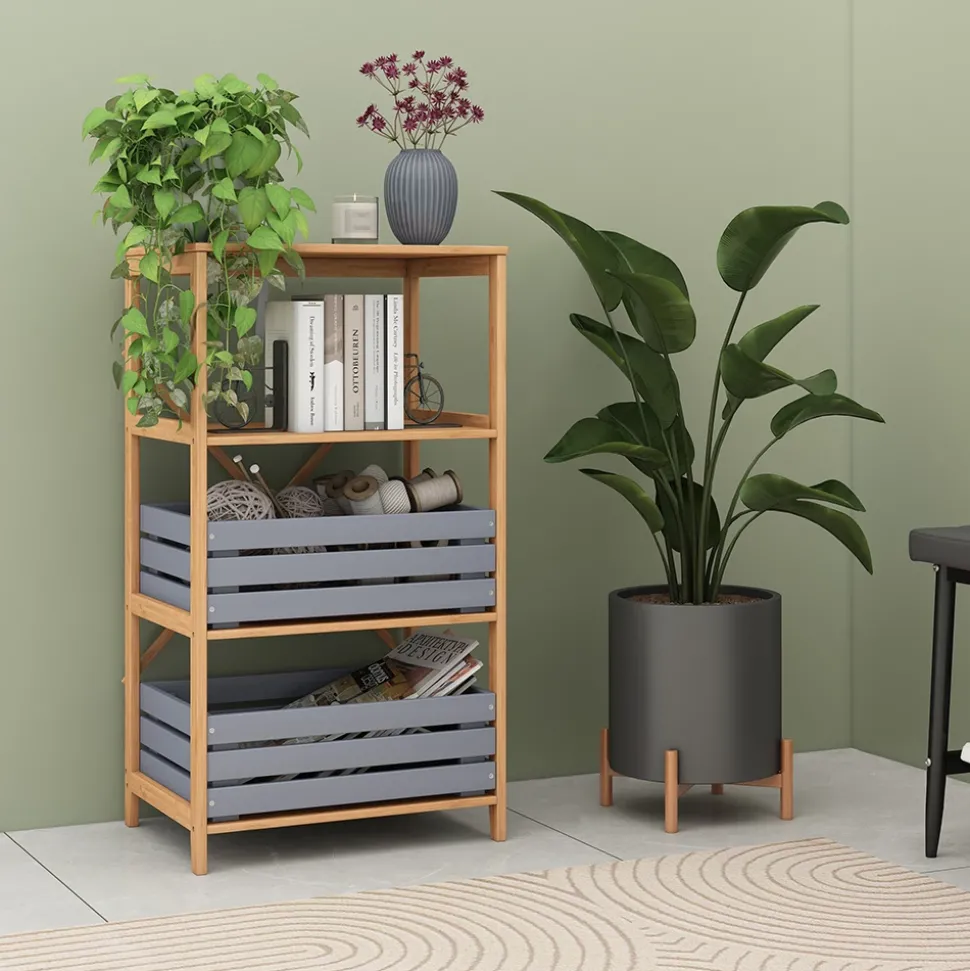 Vicco Schubkasten "Novaro", Grau, 2er Set