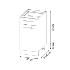 Vicco Schubunterschrank 