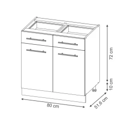 Vicco Schubunterschrank 