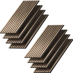 Vicco Wandpaneele "Akustikpaneel", Nussbaum, 8 Stück