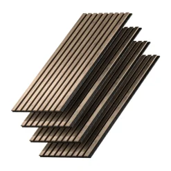 Vicco Wandpaneele "Akustikpaneel", Nussbaum, 4 Stück