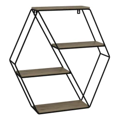 Vicco Wandregal "Fyrk", Eiche, 51 x 52 cm Eckform