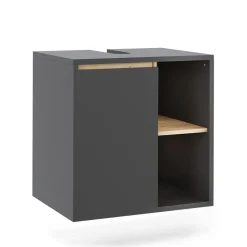 Vicco Waschbeckenunterschrank Grau/Artisan Viola 60x60x46 cm - Unterschrank für das Badezimmer, Leichte Reinigung des Bodens dank wandhängender Montage