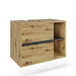 Vicco Waschbeckenunterschrank Artisan/Grau Viola 80x60x46 cm - Unterschrank für das Badezimmer, Leichte Reinigung des Bodens dank wandhängender Montage