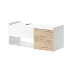 Vicco Waschbeckenunterschrank Weiß Alf 105x45x44 cm - Unterschrank für das Badezimmer, Mehr Stauraum ohne Bodenfläche zu nutzen