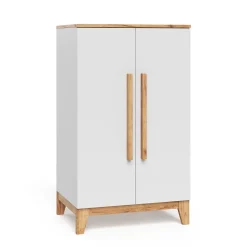 Vitalispa Kinderkleiderschrank Weiß/Artisan 70 x 120 cm, Malia
