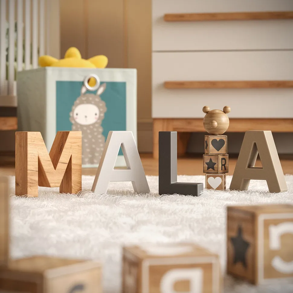 Vitalispa Kinderkleiderschrank Weiß/Artisan 70 x 120 cm, Malia