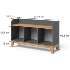 Vitalispa Kindersitzbank Grau/Artisan 107.2 x 63.8 cm, Malia