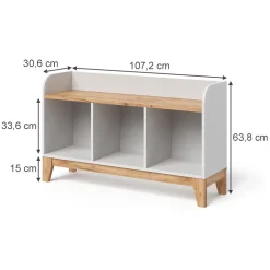 Vitalispa Kindersitzbank Weiß/Artisan 107.2 x 63.8 cm, Malia