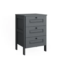 Vitalispa Kommode Grau Ajaton - 60x88x53 cm gefertigt aus Spanplatte - Die Kommode mit Schubladen für Kinder und Teenager, für den schnellen Zugriff auf das Wesentliche