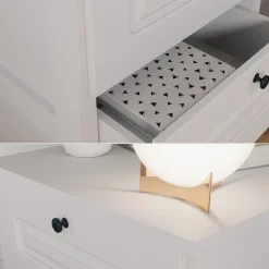 Vitalispa Kommode Weiß Ajaton - 60x88x53 cm gefertigt aus Spanplatte - Die Kommode mit Schubladen für Kinder und Teenager, für den schnellen Zugriff auf das Wesentliche