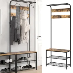 Wandgarderobe Fyrk Antikholz 70 x 190 cm Vicco